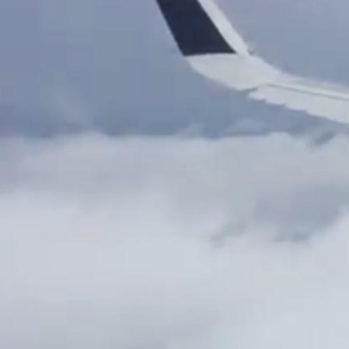 Scary Passenger Footage Shows Plane Landing During Cyclone