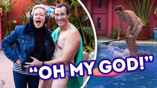 CHALLENGE: Can Jonesy Paddleboard In 'The Living Room' Pool?