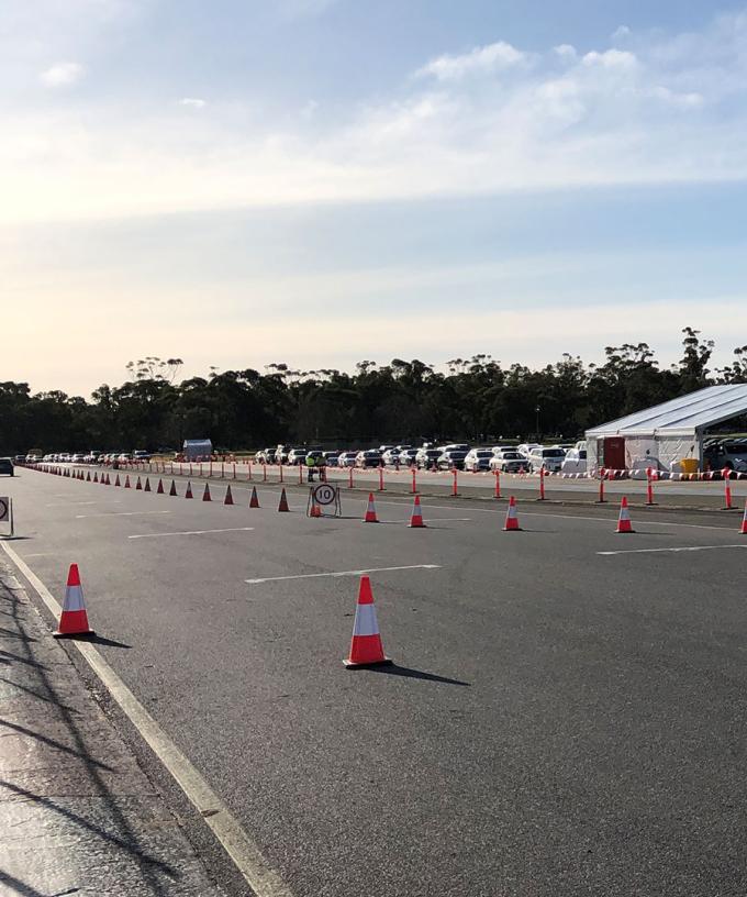 Thousands Flock To New Testing Station At Victoria Park