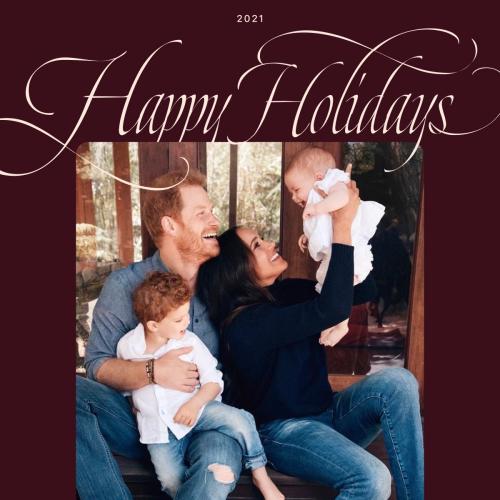 Prince Harry And Meghan Markle Release First Photo Of Lilibet On Family Christmas Card