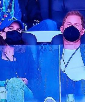 Prince Harry Attends His First Super Bowl With Princess Eugenie